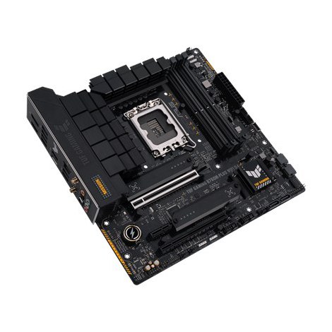 Asus | TUF GAMING B760M-PLUS WIFI D4 | Processor family Intel | Processor socket LGA1700 | DDR4 DIMM | Memory slots 4 | Support - 4